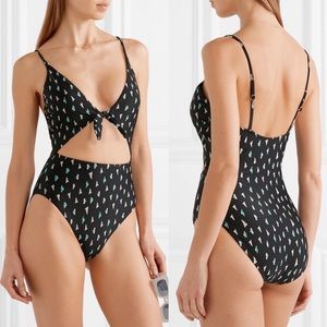 NWT VIX Dolce Bandana Cutout Printed Swimsuit